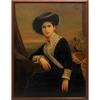 Large Oil Portrait of a Gilded Age Society Lady