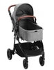 High End Stroller With Leather Accent