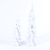 White with Silver Christmas tree Set of 2