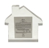 Desktop dressing:    Clear acrylic house with text encapsulated