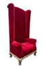 Wingback throne Chair Santa, Red