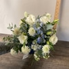 FRESH Bridal Bouquet in Soft Blues with Cream
