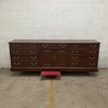Vintage 10-Drawer Wooden Dresser