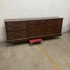 Vintage 10-Drawer Wooden Dresser