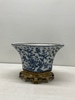 Asian Ceramic Ormolu Brass Vase
