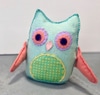 Cleared owl stuffed animal/bookend