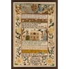 Framed Colonial Needlepoint Sampler