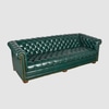 Green Georgian-Style Chesterfield Sofa