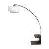 Corner Floor Lamp; Vintage, chrome, arched arm,