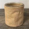 Burlap Glass Cylinder