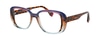 Face A Face Pleats 2 4176 Gradient Blue Brown Sky 53-17