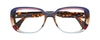 Face A Face Pleats 2 4176 Gradient Blue Brown Sky 53-17