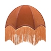 Lamp Shade; Velvet, rust hues, umbrella shaped,