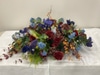 SILK Mixed Woodland Wildflower Casket Spray
