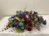 SILK Mixed Woodland Wildflower Casket Spray