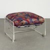 Pace Collection Lucite "Argenta"  Ottoman