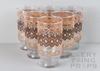 Set of 6 Decorative Drinking Glasses