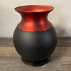 Orange and Black Vase