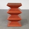 Post Modern Geometric Wood End Table