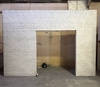 Wall - Rectangular Opening - Painted Brick Finish