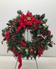 SILK Pine Wreath with Holly Berries