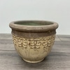 Beige & Brown Ceramic Vase