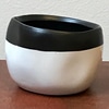 Small Nyla Black and White Ceramic Pot