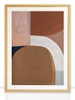 XL Framed Print: Painted Shapes 01
