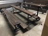 1980s Wood Bleachers with Metal Frame