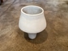 White Organic Vase w. Tapered Base