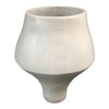 White Organic Vase w. Tapered Base