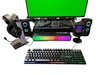 N/D Black RGB Microphone & (RGB Speakers x2)