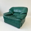 Castleton Green Leather Arm Chair