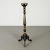 Black Lacquered and Gilt Torchiere Pedestal