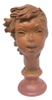 Painted Bust, Head w/Wind-swept Hair