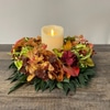 Autumn Centerpiece With Candle