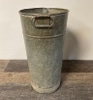 Galvanized Metal Oval Handle Floral Bucket B