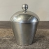 Silver Oval Container with Lid