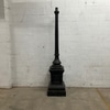 Vintage Black Cast Iron Lamp Post Base