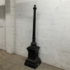 Vintage Black Cast Iron Lamp Post Base