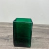 Square Green Vase