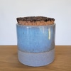 Pale Blue Corked Canister