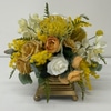 SILK Gold And Cream Centerpiece