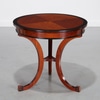 Contemporary Designer Mahogany Inlaid Side Table