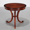Contemporary Designer Mahogany Inlaid Side Table
