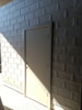 Cinder Block Door Wall 9'11"x10'