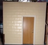 Cinder Block Door Wall 9'11"x10'