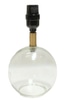 Table Lamp Base, glass globe, gold hardware