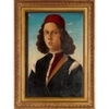 Portrait of Young Man with Red Cap, Framed Reproduction