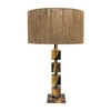 Table Lamp Base; brown & beige tortoise shell,